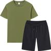 Men's Summer Sports Casual T-Shirt & Shorts Set - Breathable, Loose Fit, Short-Sleeved, Round Neck