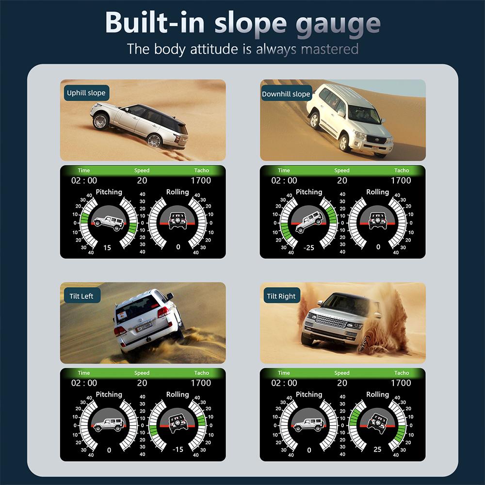 For All Cars Digital Odometer Car HUD Gauge Smart F12 Auto Display Security Alarm OBD2+GPS Car Monitor HUD Head Up Display 12V