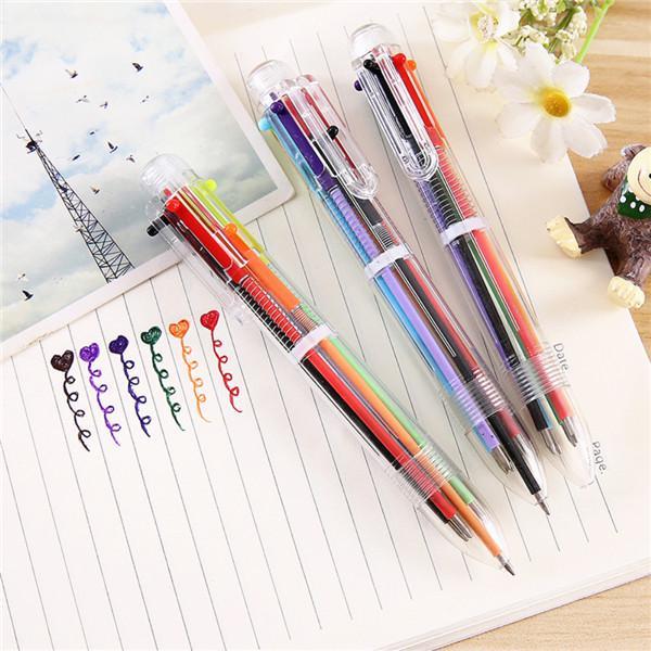 Wonque 6-in-1 Colorful Pens Ballpoint Gel Ink Pens Set,Multicolored Retractable Click Ballpoint Pen for Office School Supplies Pack of 5 Wonque 6-in-1 Colorful Pens Ballpoint Gel Ink Pens Set,Multicolored Retractable Click Ballpoint Pen for Office School Supplies Pack of 5