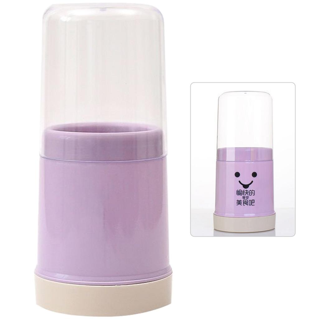 Kitchen Utensil Round Holder with Lid Easy to Clean Covered Cutlery and Utensil Holder for Chopsticks Spoons Forks