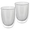 2x Szklanka Termiczna Podwójna Ścianka Do Kawy Herbaty Latte Napojów 370 Ml