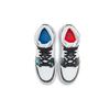 Air Jordan 1 Mid SE GS Take Flight Blanco Carmesí Brillante Azul Heroe BQ6931-114
