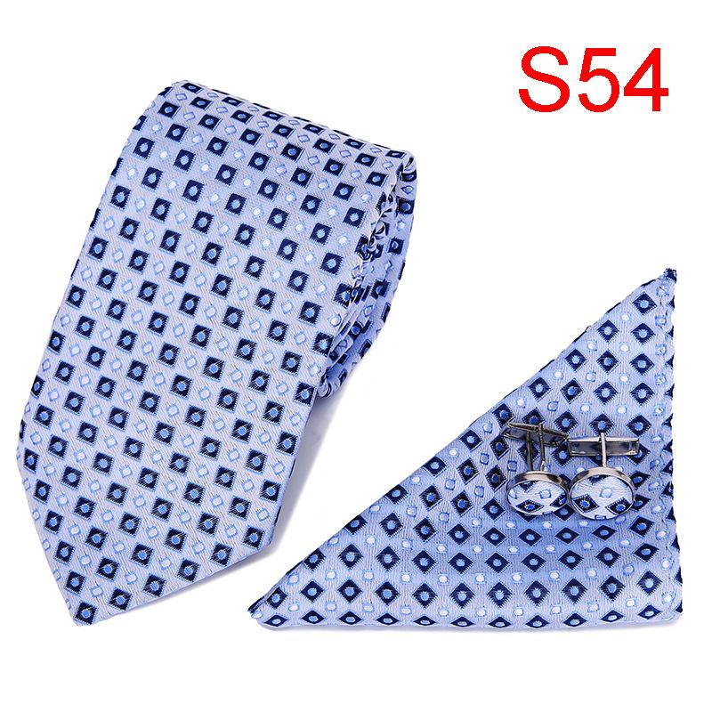 7.5Cm Business Tie Men'S Tie Set, Wedding Polyester Tie Gift Box