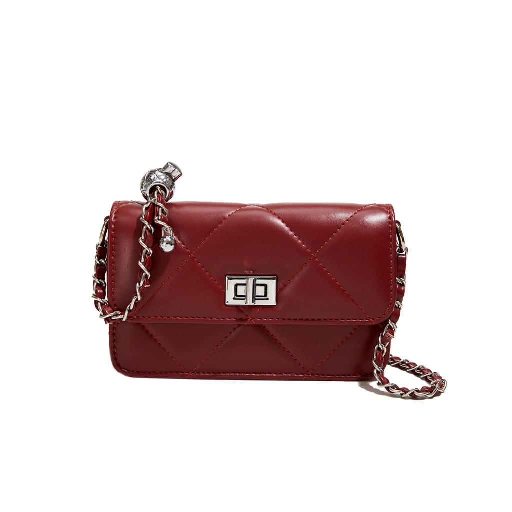 Rhombus Chain Bag Women'S Messenger Bag Casual Fashion Design Shoulder Small Square Bag
