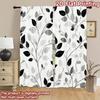 2D Flat Photography Backdrop Scene Backdrop Black and Gray Leaves 100% Polyester Festive Holiday Use for Bedroom Decorations