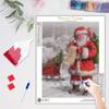 Diy Diamond Painting Embroidery Christmas Santa Claus Full Round Needlework Room Decor 30x40cm/12x16inch