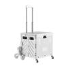 8Wheel Folding Transport Cart 45 L Capacity Shopping with Stair StairNavigating Wheels Portable
