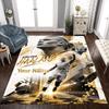 Haaland (86) Customizable Name Floor Rug Office Rug Perfect for Decorate Room Study Room Playrooms Balcony Antislip Carpet Office Home Decor