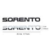 AAAGS1 3D ABS CERATO SORENTO Letter Badge Car Tail Emblem Rear Trunk Decor Sticker for Kia Sportage Rio Soul Picanto Optima Ceed Forte