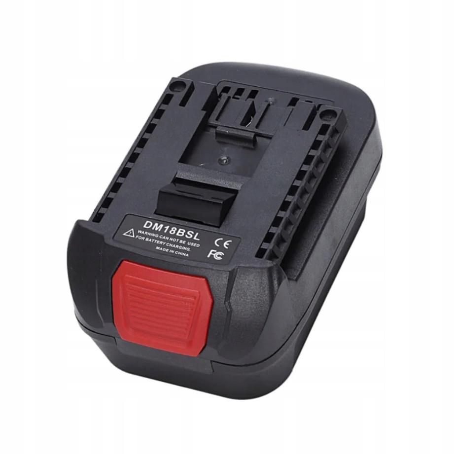Rosfix Adaptér Dewalt / Milwaukee pro akumulátor Bosch – Kompatibilita s 18V bateriemi | Pevná konstrukce | USB port pro nabíjení