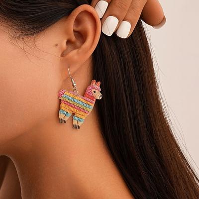 Orecchini Acrilici Ecologici, Orecchini Alpaca Colorati Carini a Cartone Animato, Orecchini.