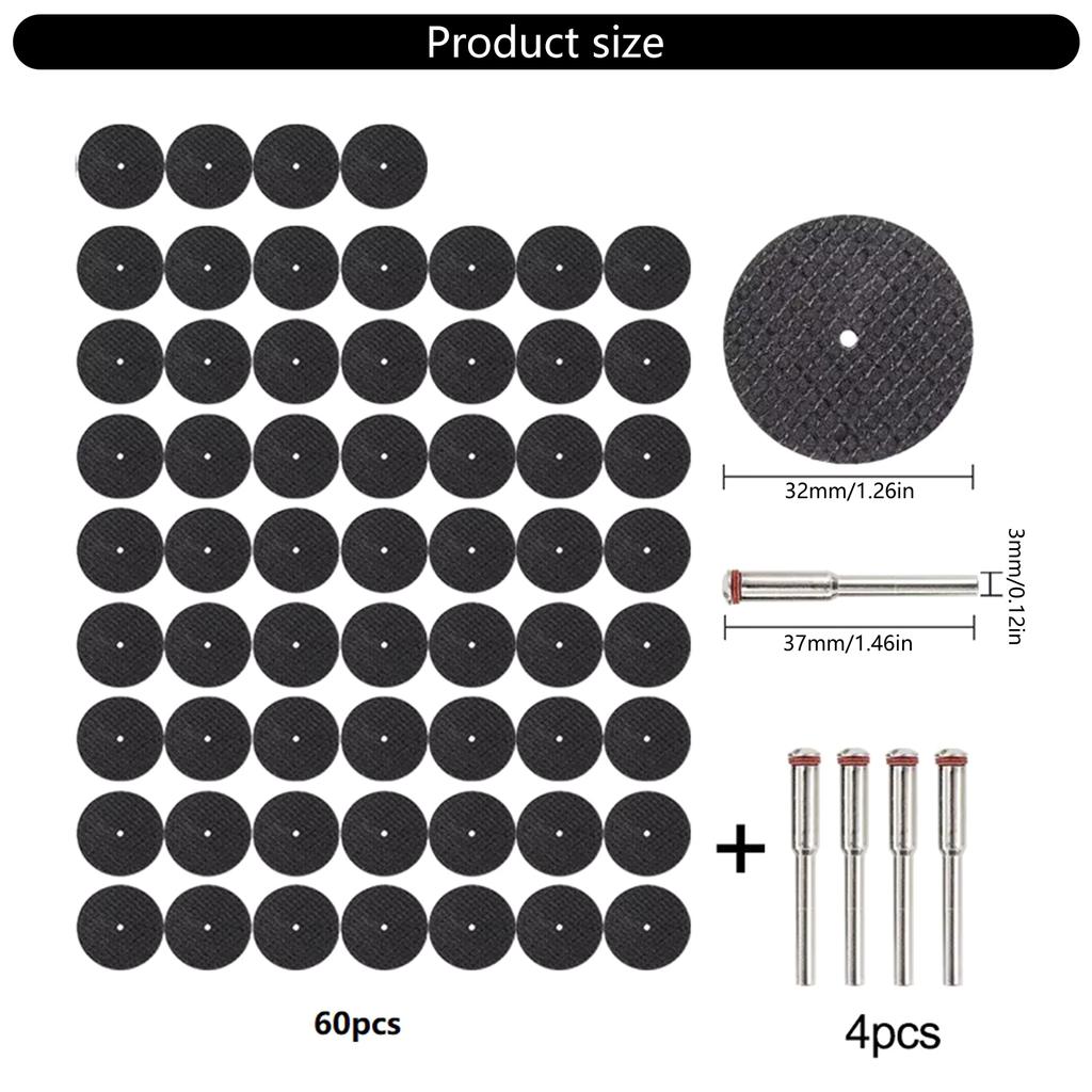 64pcs Fiberglass Cutting Wheel High Efficiency & Precisions Cutting Discs Iberglass Reinforced Cutting for Rotary Tool