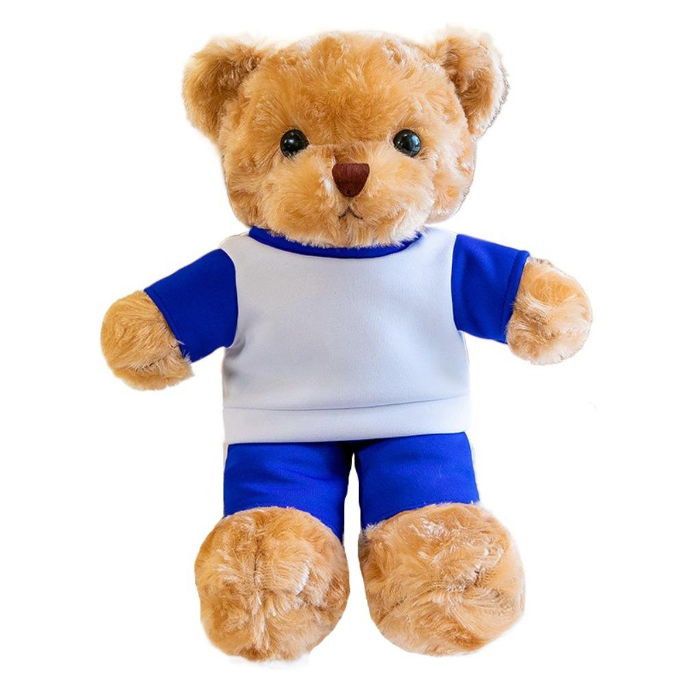 

Graduation Uniform School Bear Plush Toy Academic Bear Animal Doll Graduate Gifts синий