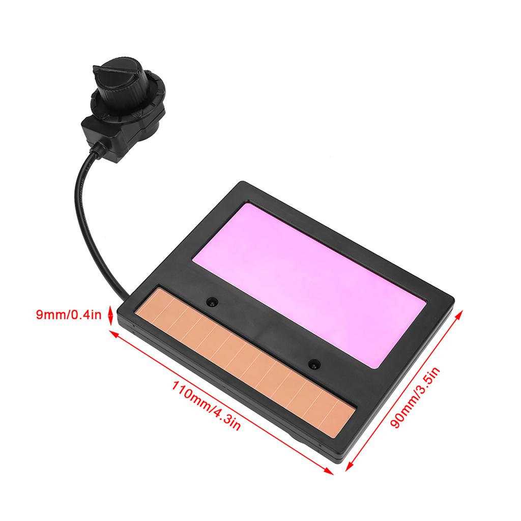 Schweißhelmglas Solar-Schweißhelmglas TX600C Schweißhelmglas Selbstabdunkelndes Glas zum Schweißen und Schleifen 110 * 90mm