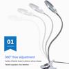 360°Flexible Desk Magnifier 8X Illuminated Magnifying Glass with Light Reading