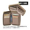 [BEAURE] [Vuret] B-24097 genuine leather short wallet middle wallet round zipper bi-fold with hand strap ladies silver