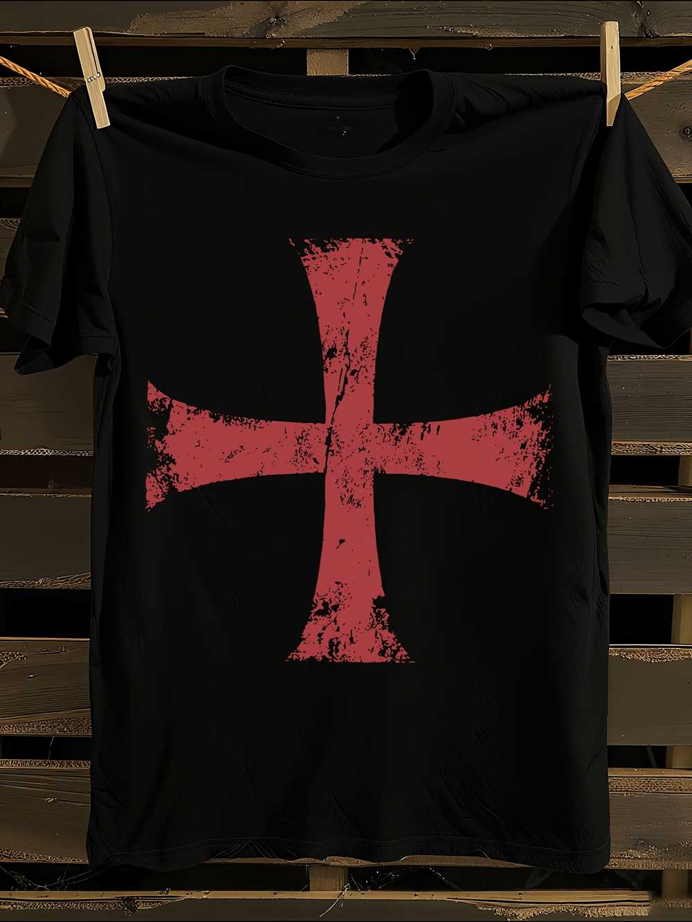 

Knights Templar Crusader Cross T-Shirt XXXXL