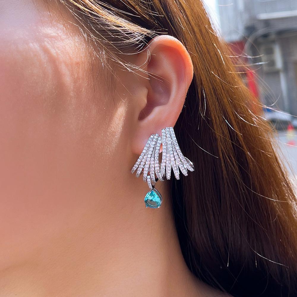 Needle Light Luxury Temperament Light Luxury Earrings Hollow Multi-Circle Exquisite Earrings