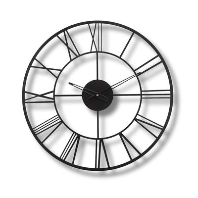 Wanduhr für Zuhause, Büro, Wohnzimmer, Schlafzimmer und Küche | Große Größe Stilvoll Neueste Heimdekoration | (40 X 40 Cm) | Schwarze Farbe (Batterie enthalten)