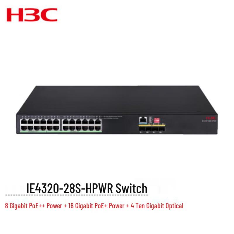 

H3C IE4320-28S-HPWR 28-Port Industrial Layer 3 PoE Switch