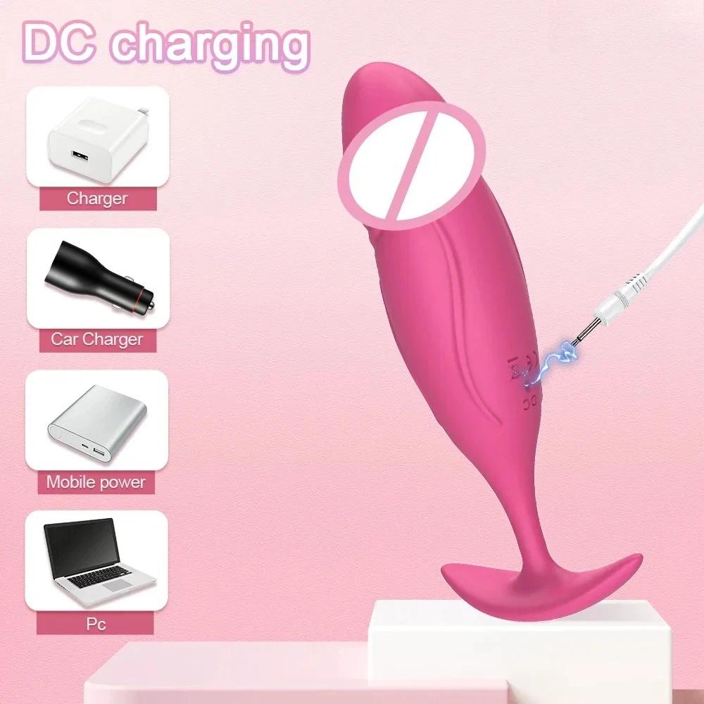 Vibrating Anal Plug Silicone Anal Massager Multispeed Vibration Butt Stimulator Adult Personal Massage Toy