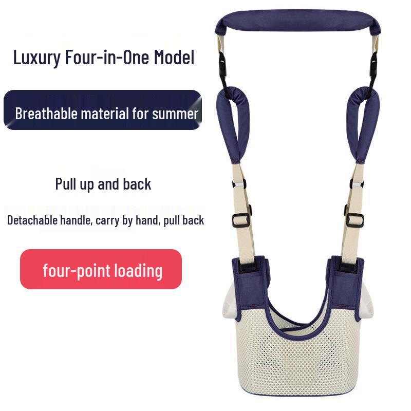 Infant Lumbar Support Baby Walker Belt - Anti-fall, Breathable Summer Toddler Walking Aid
