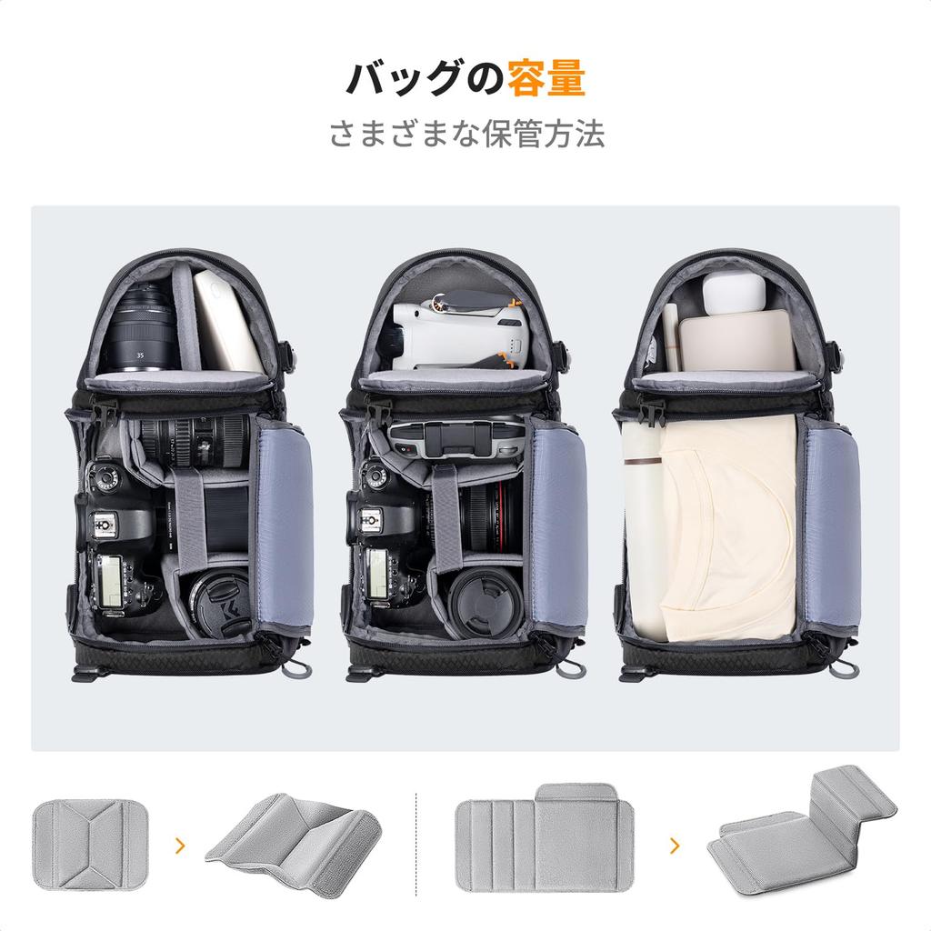 Concept Camera Bag Sling Bag Camera Shoulder Bag Large Capacity Two Compartments Top and Bottom Side Access Adjustable Divider Stylish DSLR Bag Water