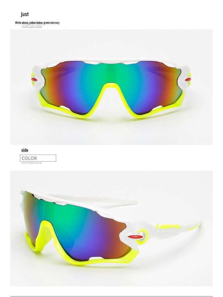 Men's Trendy Windproof Cycling Sunglasses - Anti-UV, Explosion-Proof, Cool Outdoor Sports Glasses