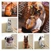 Creative 3d Simulation Dog Pillow, Plush Toy Dog Stuffed Animal For Kids, Short Plush Fabric, Pp Cotton Filling, Various Sizes And Colors