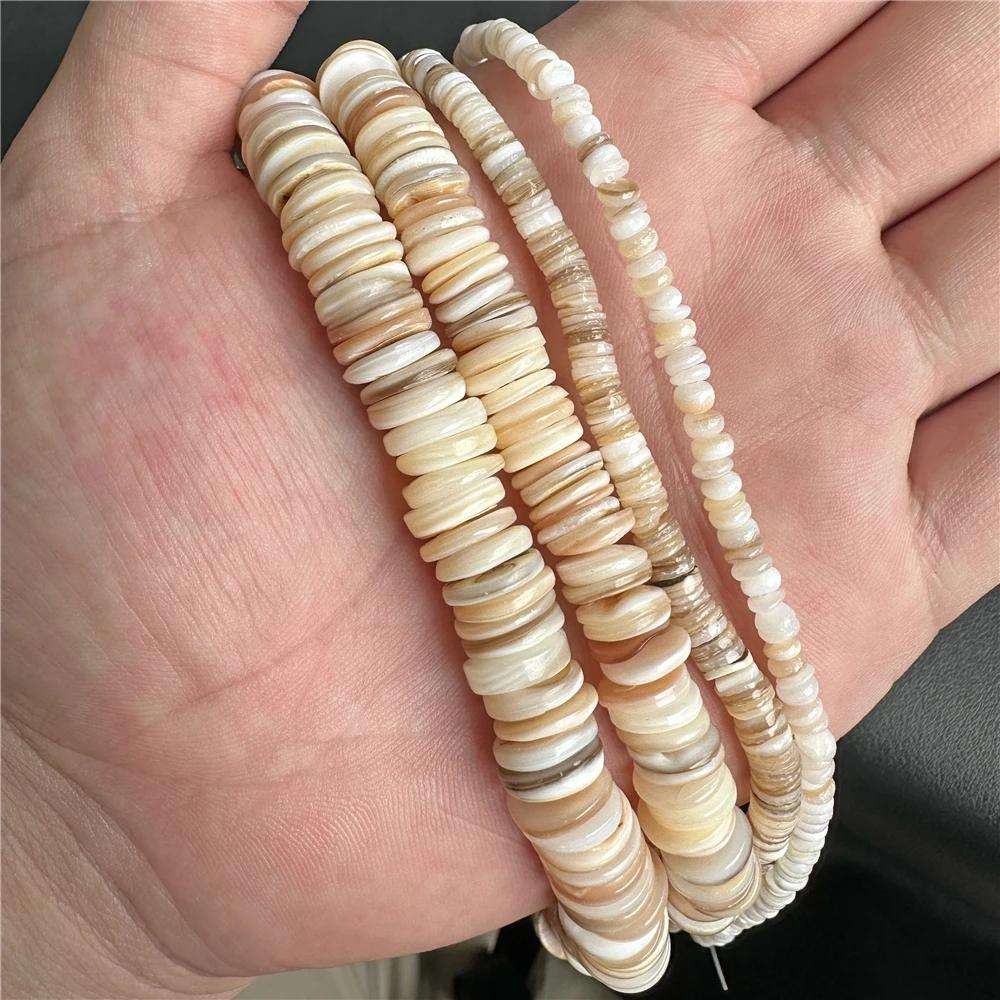 Natural White Mother Of Pearl Shell Beads Loose Flat Oval Teeth Round Star Nugget Freshwater Shell Chip Charms Beads For Jewelry