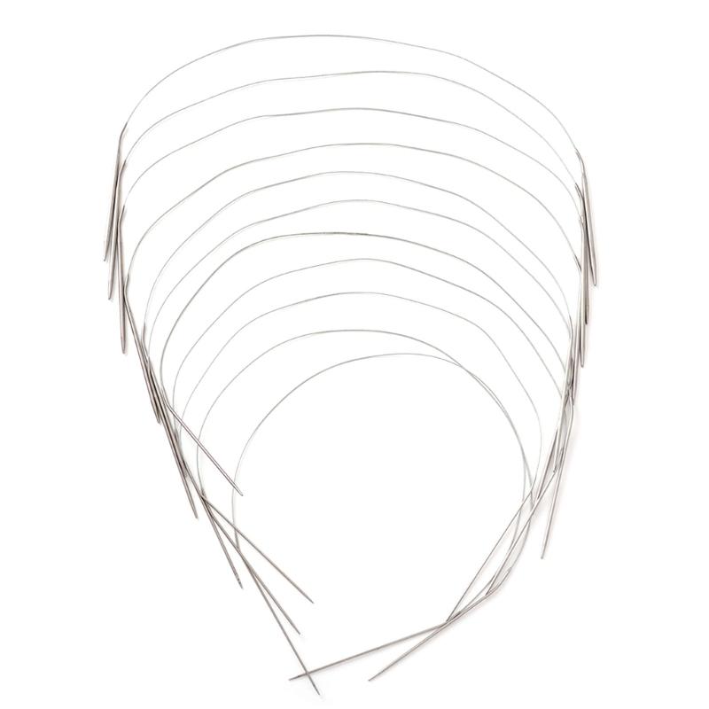 88 Stück Edelstahl Stricknadeln Set, gerade, mit Rundstricknadel, Häkelnadel Strickzubehör