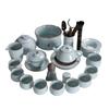 Ru Kung Fu Tea Set Household Teapot Teacup Retro Ceramic Tea Gift Box Large Set Light Luxury Gifts Ry
