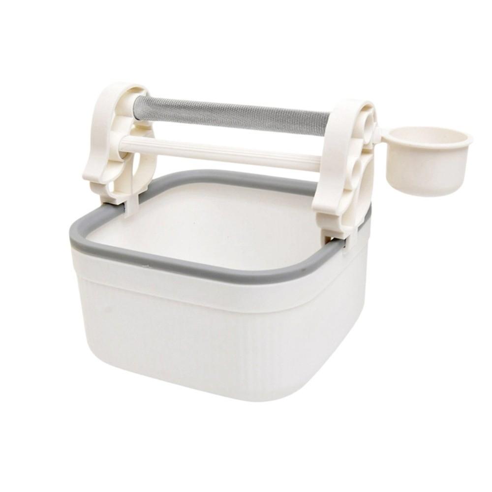 with Food Cup Parrot Potty Training Platform Interactive Non-slip Pole Parrot Desktop Stand Anti-Splash Design