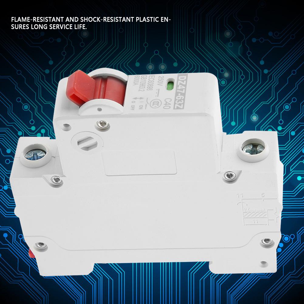 DZ4763Z1P 40A DC miniatyrkretsbryter Lekkasjebeskyttelse Luftbryter