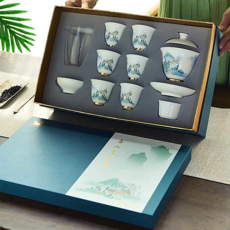 

Bama Spring Mountain White Porcelain Tea Set