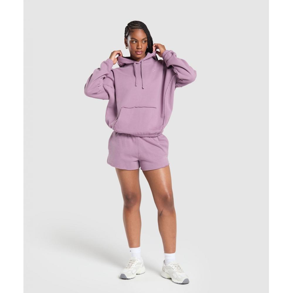 Gymshark Fleece Oversized Hoodie Soft Purple B8a7h Pbzs