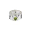 Grüner Peridot Edelstein 925 Sterlingsilber Schmuck Handgefertigter Ring für Frauen Geschenk RR-15-2