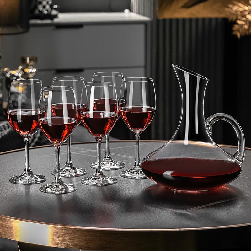 

GNAS High-End Crystal Red Wine Glass Set with Decanter