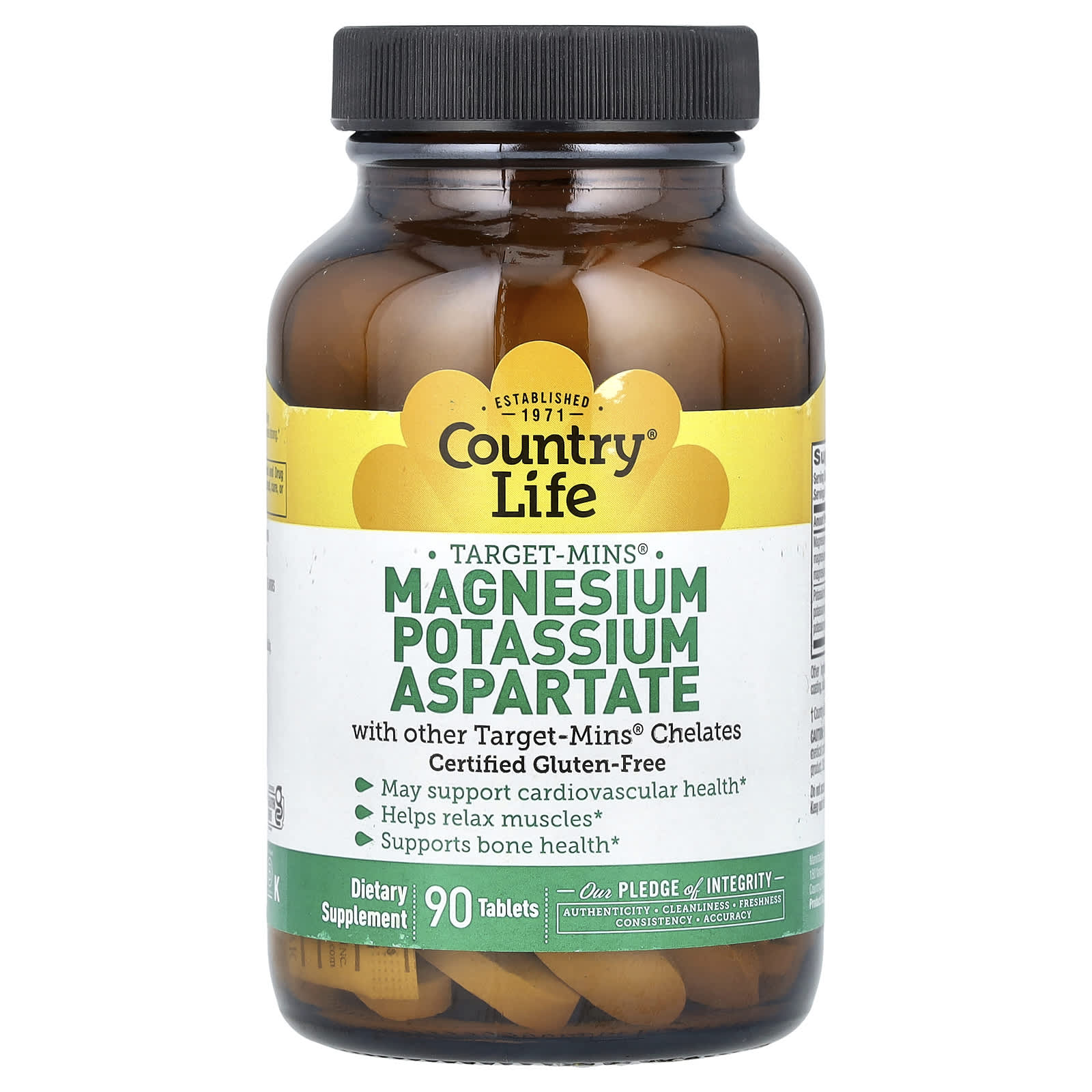 

Country Life, Target-Mins, Magnesium, Potassium, Aspartate, 90 Tablets