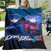 Zero Two DARLING In The FRANXX  Soft Plush Blanket,Flannel Blanket Throw Blanket for Living Room Bedroom Bed Sofa Picnic Cover