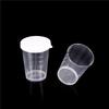 Cylindre de Test de Laboratoire Gradué en Plastique PP Transparent Tasses de Mesure de Liquide Couvercle Blanc Indexation Récipient Transparent Tube20ml/30ml/50ml