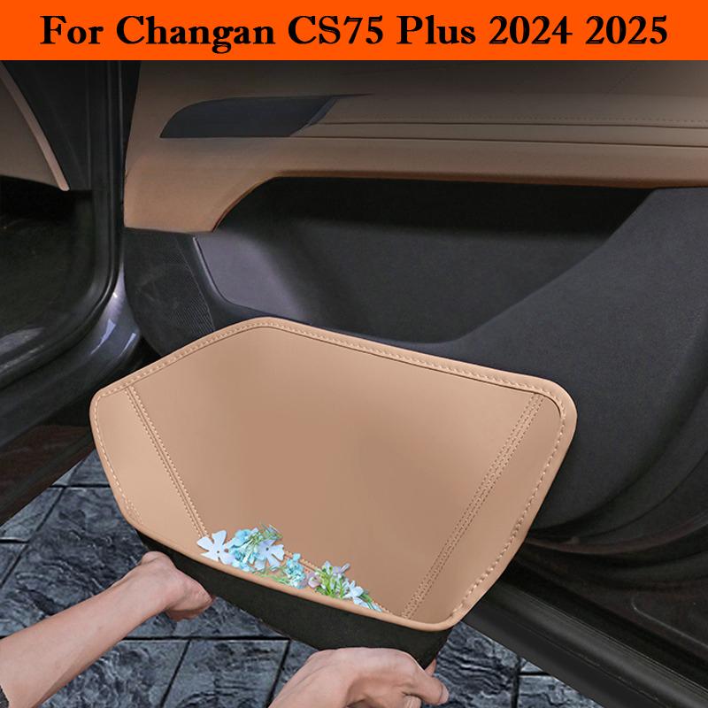 Car Door Slot Protective Pad Leather Waterproof Glove Box Mat Storage Barrel For Changan CS75 Plus 2026 2026 Auto Accessories