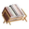 1 Set Bambus-Buchstützen Dekorative Buchhalter für Zuhause & Büro BurlyWood 210x400x145mm