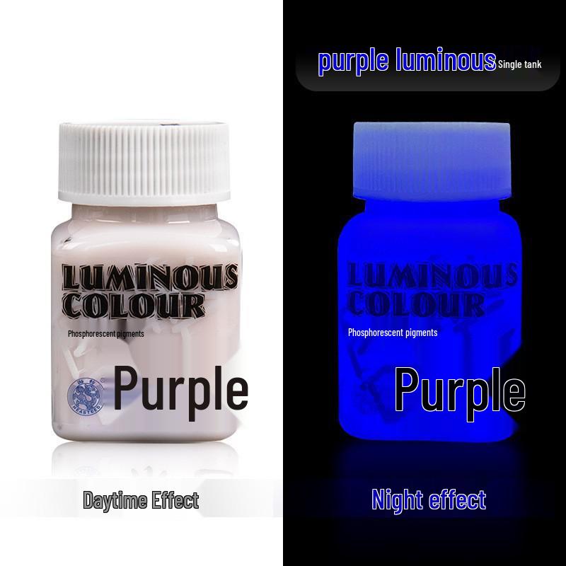 Glow-in-the-Dark Fluorescent Pigment Set for Kids - Perfect for DIY Clothes, Shoes, Plaster Dolls, and Hand-Painted Crafts!