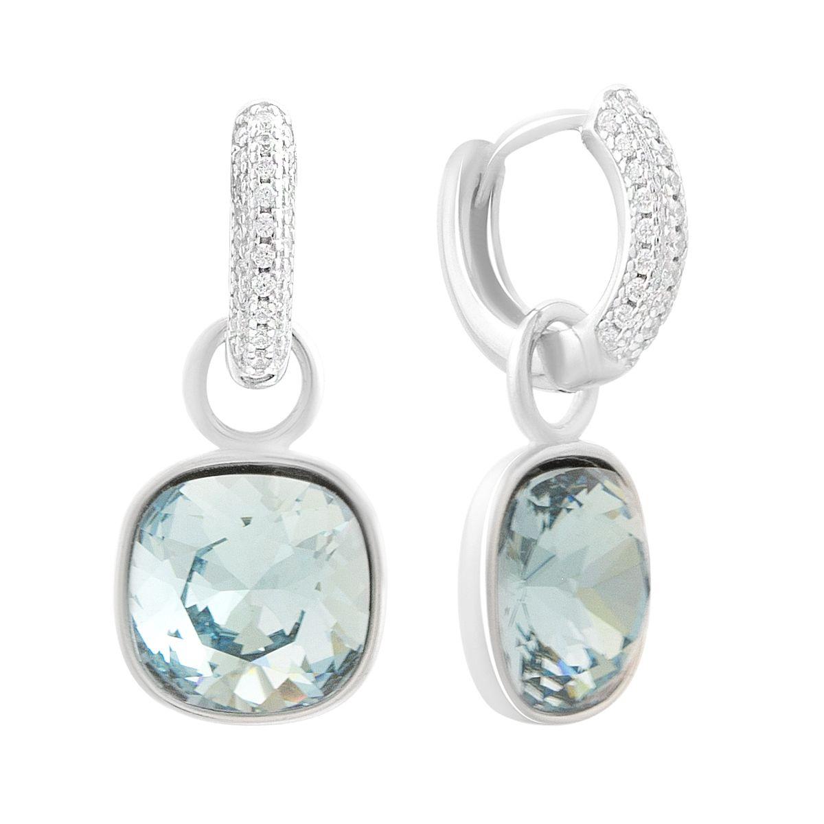 

Silver earrings with cubic zirkonia (2186328) білий