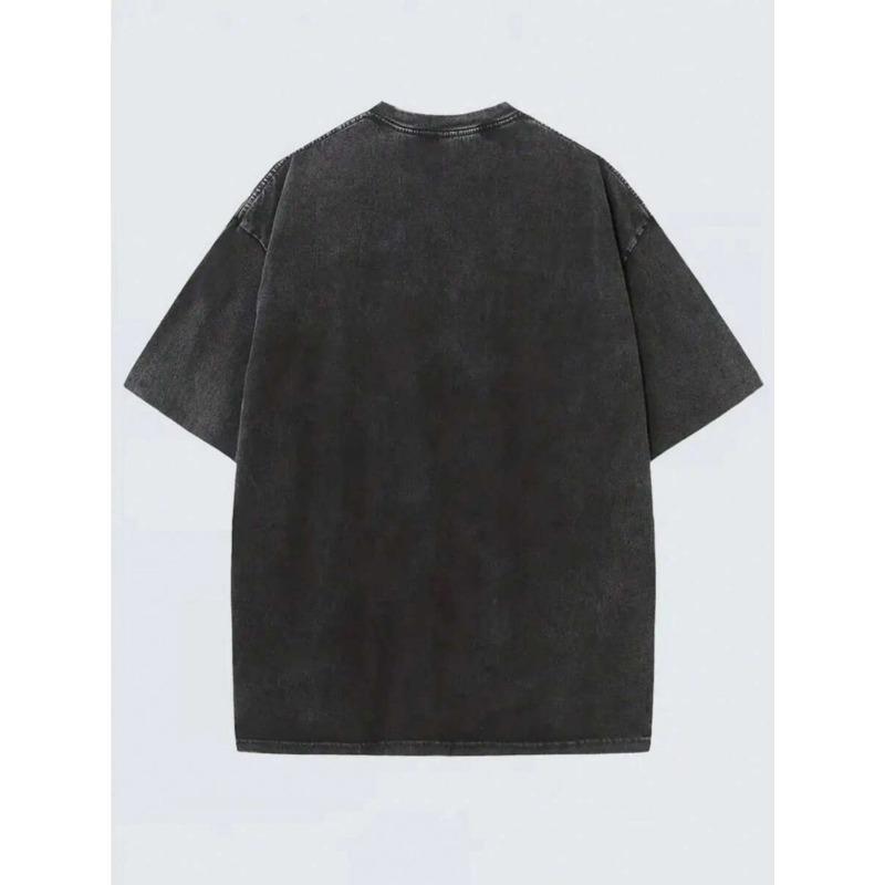 King Gizzard And The Lizard Wizard Vintage Washed T-Shirt - Casual Round Neck Top for Men,Concert Merch for Festivals (Machine Washable)