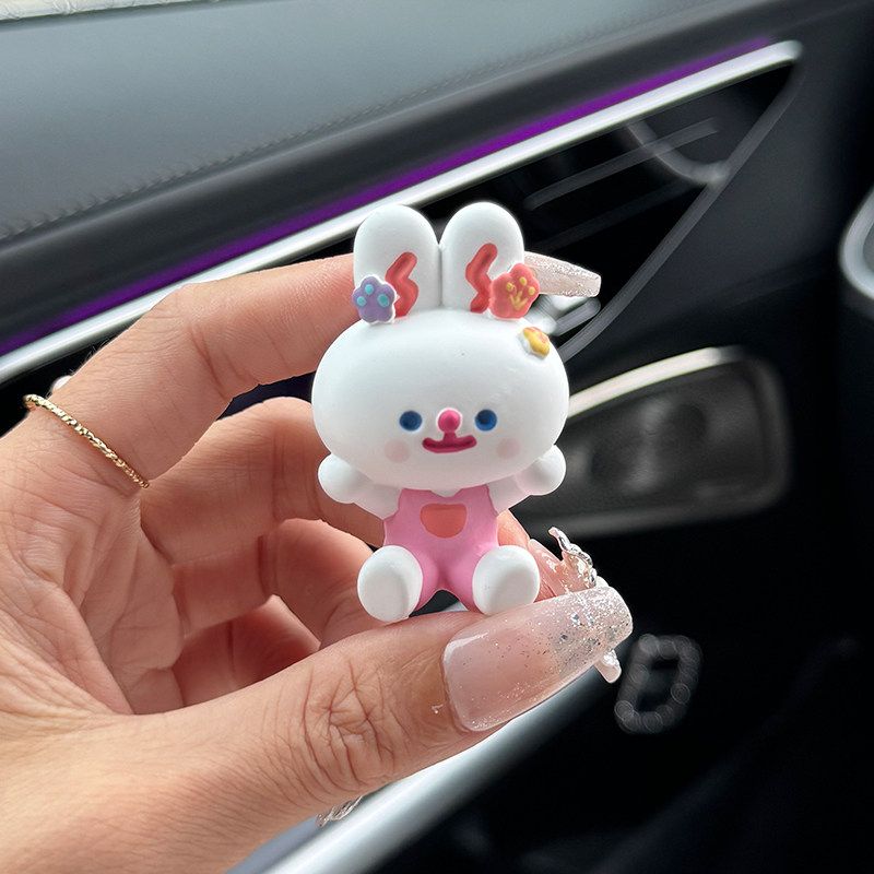 

Tulip Car Accessories Decoration Car Air Conditioning Air Outlet Fragrance Stone Perfume Aromatherapy High-Grade Girl Fragrance Car Air Outlet Decoration [Happy Bunny] 1 Piece