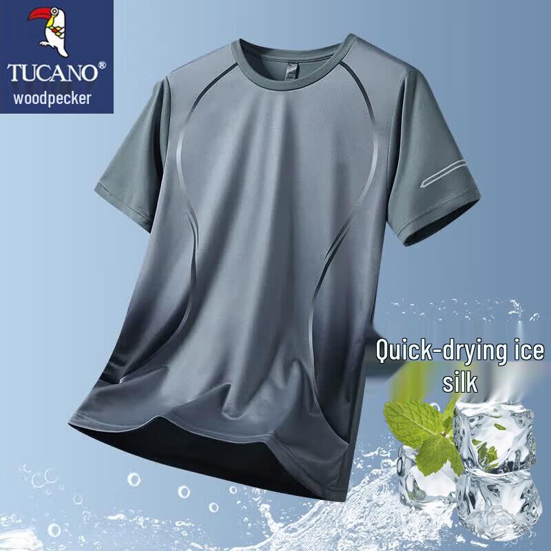 TUCANO Men s Ice-Feel Quick-Dry Short Sleeve T-Shirt M