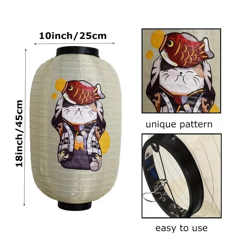 Japanese Lantern Hanging Paper Lanterns Art Decor For Sushi Restaurant, Izakaya, Wedding, Bistro, Parties 10 Inch Decorations