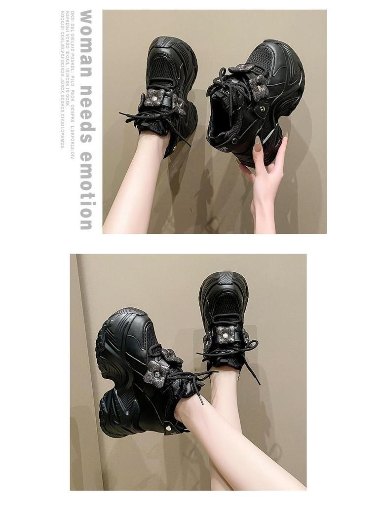 2025 Women's Thick-Soled Height-Enhancing Casual Sneakers – Spring/Autumn Fashion